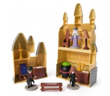HARRY POTTER Mini playset HOGWARTS with HARRY HERMIONE DUMBLEDORE 7cm Spinmaster