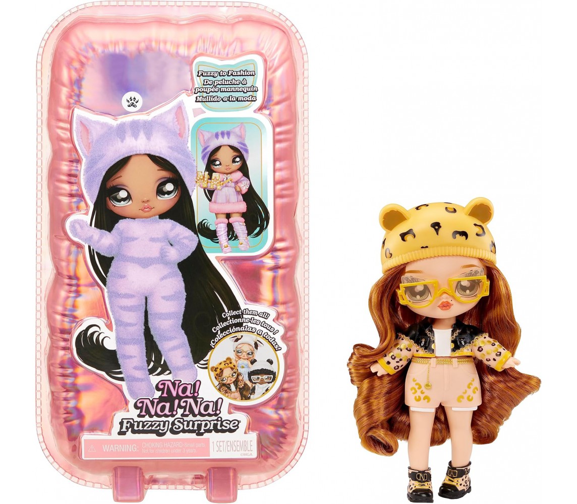 NANANA Fuzzy to Fashion series 1 Doll 20cm JENNEL JAGUAR Na!Na!Na! MGA