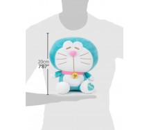 DORAEMON Plush Robot Cat 20cm HEARTY RELAX Original TV Cartoon Movie