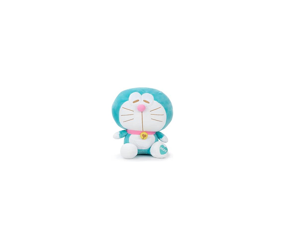 DORAEMON Plush Robot Cat 20cm HEARTY RELAX Original TV Cartoon Movie