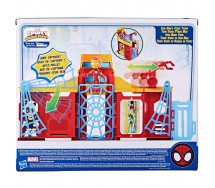 SPIDEY AMAZING FRIENDS Playset Figure 10cm IRON MAN Stark Tower Hasbro F9351