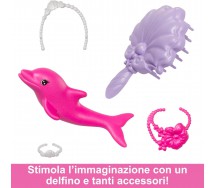 BARBIE Doll COLOR CHANGE MERMAID Brooklyn 30cm Original Mattel GTF90