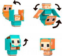 MINECRAFT SHEEP and CHICKEN 2 Flippin' Figs Figures Collection 2 in 1 9cm Pixelated Design MATTEL HXK17