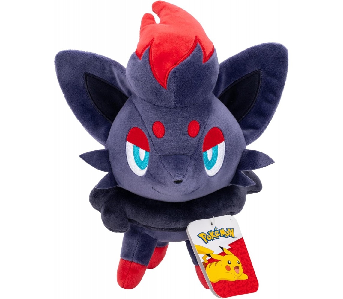 Pokemon ZORUA Plush 20cm Original OFFICIAL JAZWARES REI TOYS