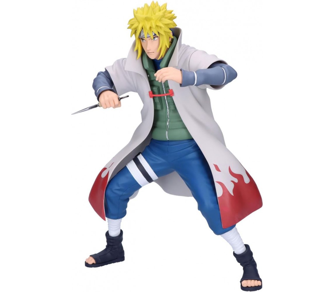NARUTO Figure MINATO NAMIKAZE GRANDISTA Big Statue 23cm Original Bandai BANPRESTO
