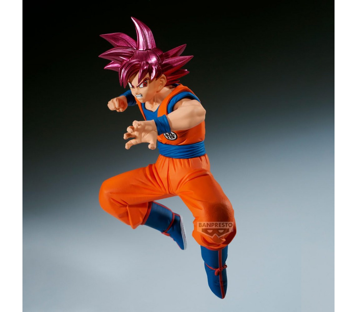 BANPRESTO DRAGON BALL Figure GOKU SS GOD 12cm Serie MATCH MAKERS Original