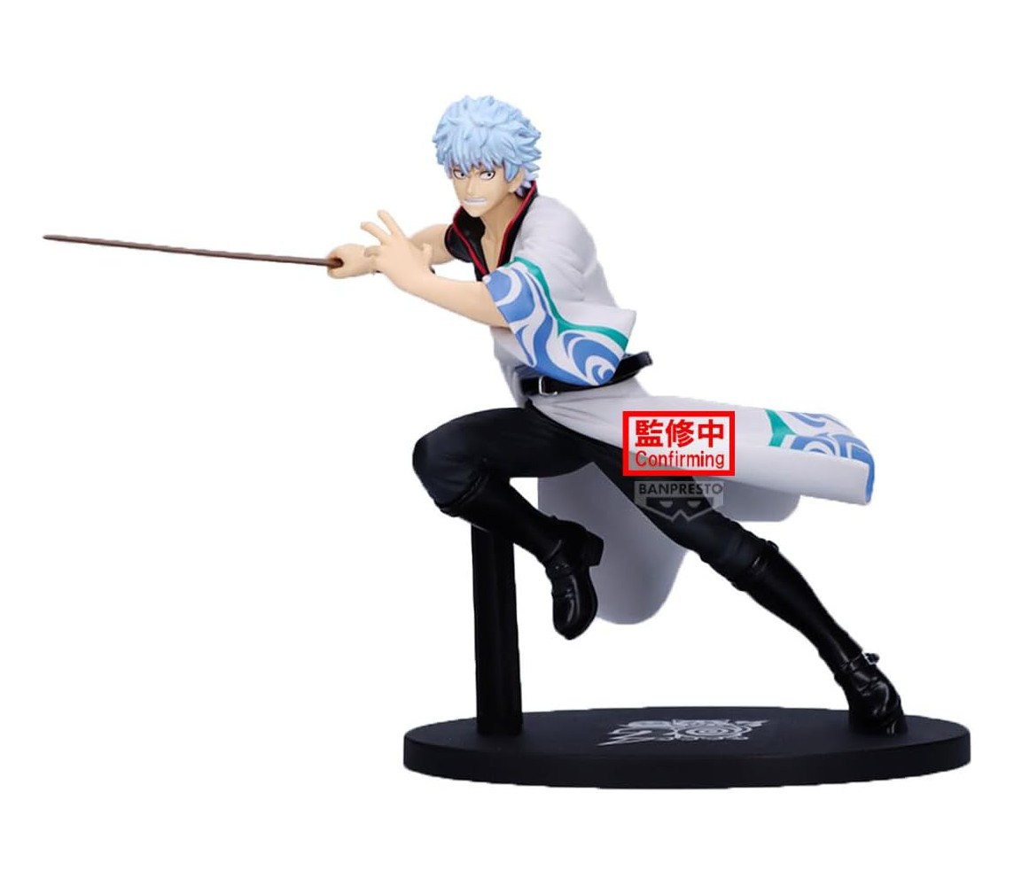 BANPRESTO GINTAMA Gintoki Sakata 20 Th Anniversary Figure Statue 17cm VIBRATION STARS Original