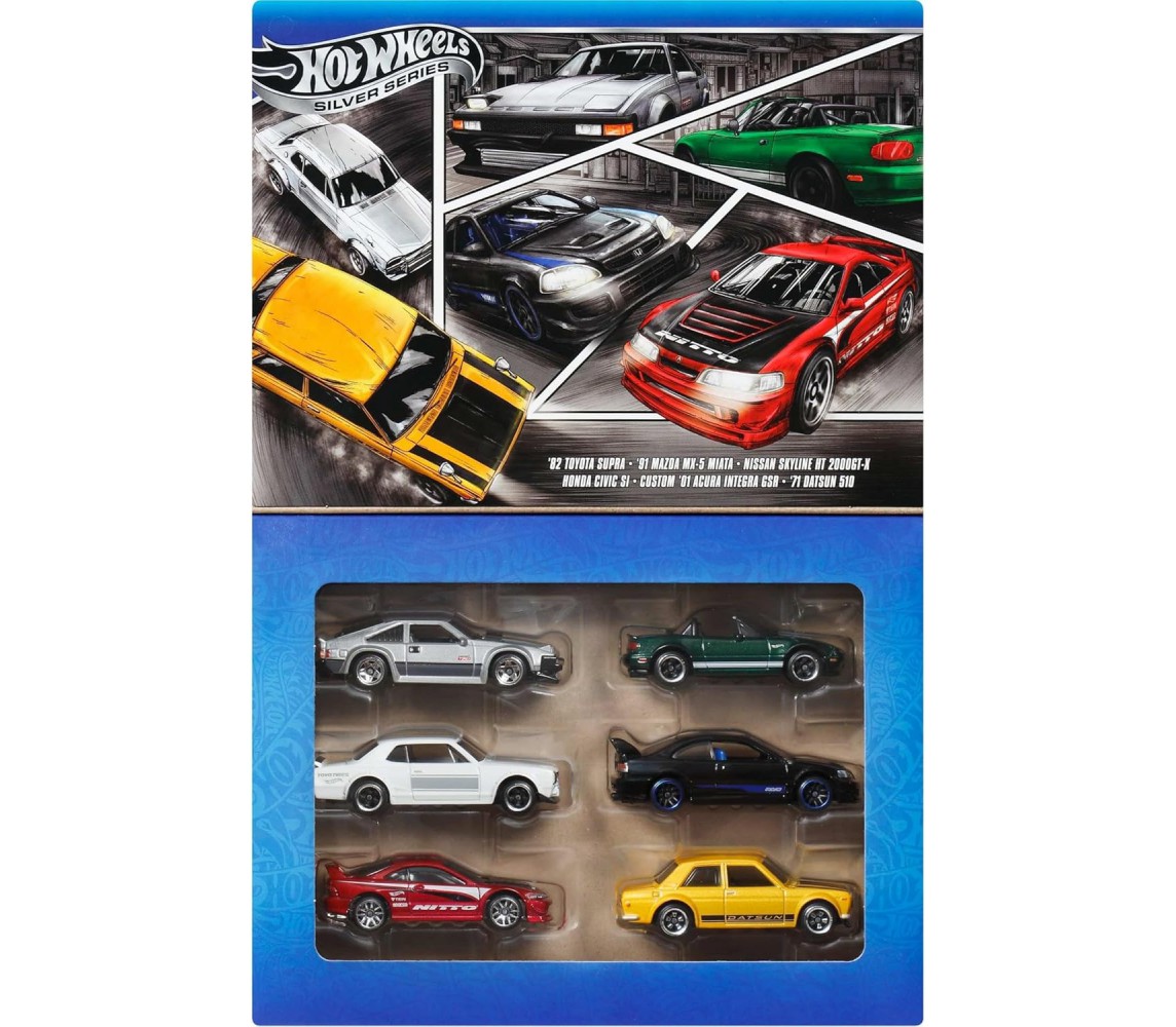 copy of FAST AND FURIOUS Box 5 Modellini AUTO Scala 1:64 Impala Corvette Chevelle MATTEL GGH46 Hot Wheels