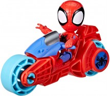SPIDEY AMAZING FRIENDS Playset Figure 10cm SPIDEY and MOTOR CYCLE Hasbro F7459