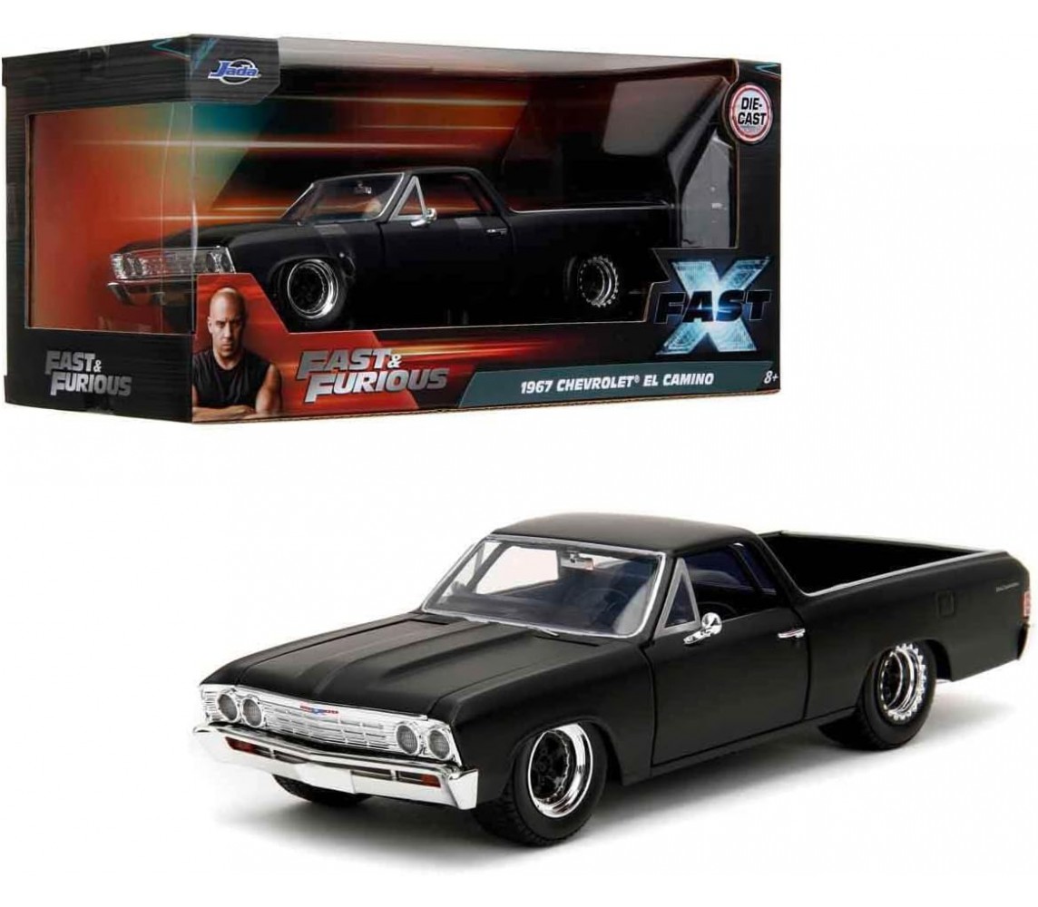 FAST FURIOUS Modello Auto 1967 CHEVROLET EL CAMINO Scala 1:24 Die Cast Jada