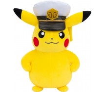 Pokemon PIKACHU PLUSH Soft Toy ORIGINAL Official 20cm CAPITAN PIKACHU
