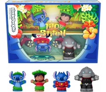 LITTLE PEOPLE LILO and STITCH Box 4 Figures 7cm Experiment 626 form Captain Gantu FISHER PRICE JFC77