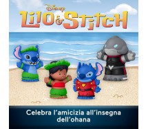 LITTLE PEOPLE LILO and STITCH Box 4 Figures 7cm Experiment 626 form Captain Gantu FISHER PRICE JFC77