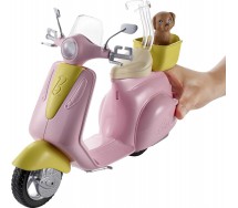 BARBIE Scooter with DOG PET Original MATTEL FRP56