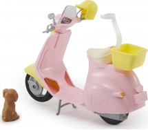 BARBIE Scooter with DOG PET Original MATTEL FRP56
