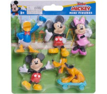 MICKEY MOUSE Mini Figures Pack of 5 Figures Characters 6cm Original Just Play