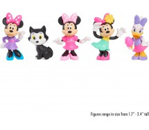 MINNIE PAPERINA FIGARO Figure BOX 5 Personaggi 6cm Originali DISNEY Ufficiali