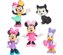 MINNIE PAPERINA FIGARO Figure BOX 5 Personaggi 6cm Originali DISNEY Ufficiali