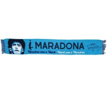 Diego Armando MARADONA AMA NAPOLI Official SCARF Italian SOCCER Serie A 140cm JACQUARD