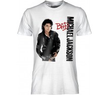 MICHAEL JACKSON T-Shirt Maglietta Adulto BAD Cotone Stampa Qualita