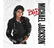 MICHAEL JACKSON T-Shirt Maglietta Adulto BAD Cotone Stampa Qualita
