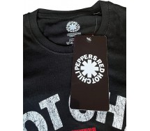 RED HOT CHILI PEPPERS Adult T-Shirt Black LOGO Original ROCK MUSIC OFFICIAL Licensed
