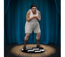 FANTOZZI ALLUPATO Scena Film Tennis Figura Collezione 15cm ORIGINALE