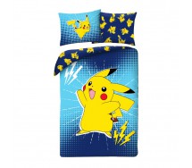 copy of POKEMON Bed Set Pikachu and Eevee Evolutions DUVET COVER 140x200 Polyester ORIGINAL POK-1169BL