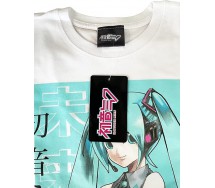 HATSUNE MIKU Adult T-Shirt White Anime Waifu Original OFFICIAL Licensed