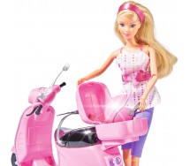 STEFFI LOVE Playset 1 DOLL 30cm WITH Chic City SCOOTER Original SIMBA TOYS