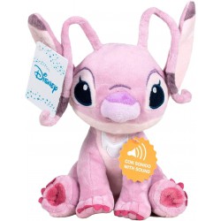 Peluche ANGEL versione GRANDE 30cm Parlante Lingua INGLESE Frasi del Film Originale DISNEY Lilo e Stitch UFFICIALE