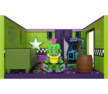 FNAF SNAPS MONTGOMERY GATOR playset Vinyl 8cm FREDDY FUNTIME from FIVE NIGHT AT FREDDY'S FNAF FUNKO