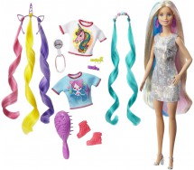 copy of BARBIE DREAMTOPIA Bambola 30cm Vestito Che Si Illumina e Spazzola Originale Mattel FRB12