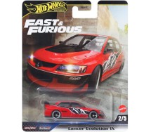 FAST and FURIOUS Die Cast Car Model MITSUBISHI LANCER EVOLUTION IX Scale 1:64 6cm HotWheels JBM02