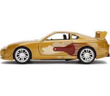 BOXROTTO Fast Furious Modello Auto TOYOTA SUPRA GOLD 12cm 1/32 Jada Toys