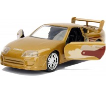 BROKEN PACKAGE Fast And Furious Model Car DieCast TOYOTA SUPRA GOLD Scale 1/32 ORIGINAL Jada Toys
