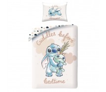 STITCH Disney Single Bed Set BEDTIME with DUVET COVER 140x200cm Cotton OFFICIAL
