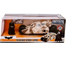 BROKEN PACKAGE Model BATMOBILE DARK KNIGHT Camouflage 20cm With Figure of BATMAN 1/24 DIE CAST DC Comics JADA Toys