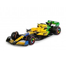 BROKEN PACKAGE McLAREN MCL38 MONACO GP 2024 DieCast Model Formula 1 Car Scale 1/43 14cm NORRIS 4 Die Cast Bburago 38214