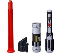 BROKEN PACKAGE Star Wars DARTH VADER  Extendable Electronic LIGHTSABER Hasbro Original FORGE SERIE