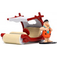 FLINTMOBILE from THE FLINTSTONES Model 12cm with figure of FRED FLINTSTONES Scale 1/32 Original JADA Toys