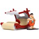 FLINTMOBILE from THE FLINTSTONES Model 12cm with figure of FRED FLINTSTONES Scale 1/32 Original JADA Toys