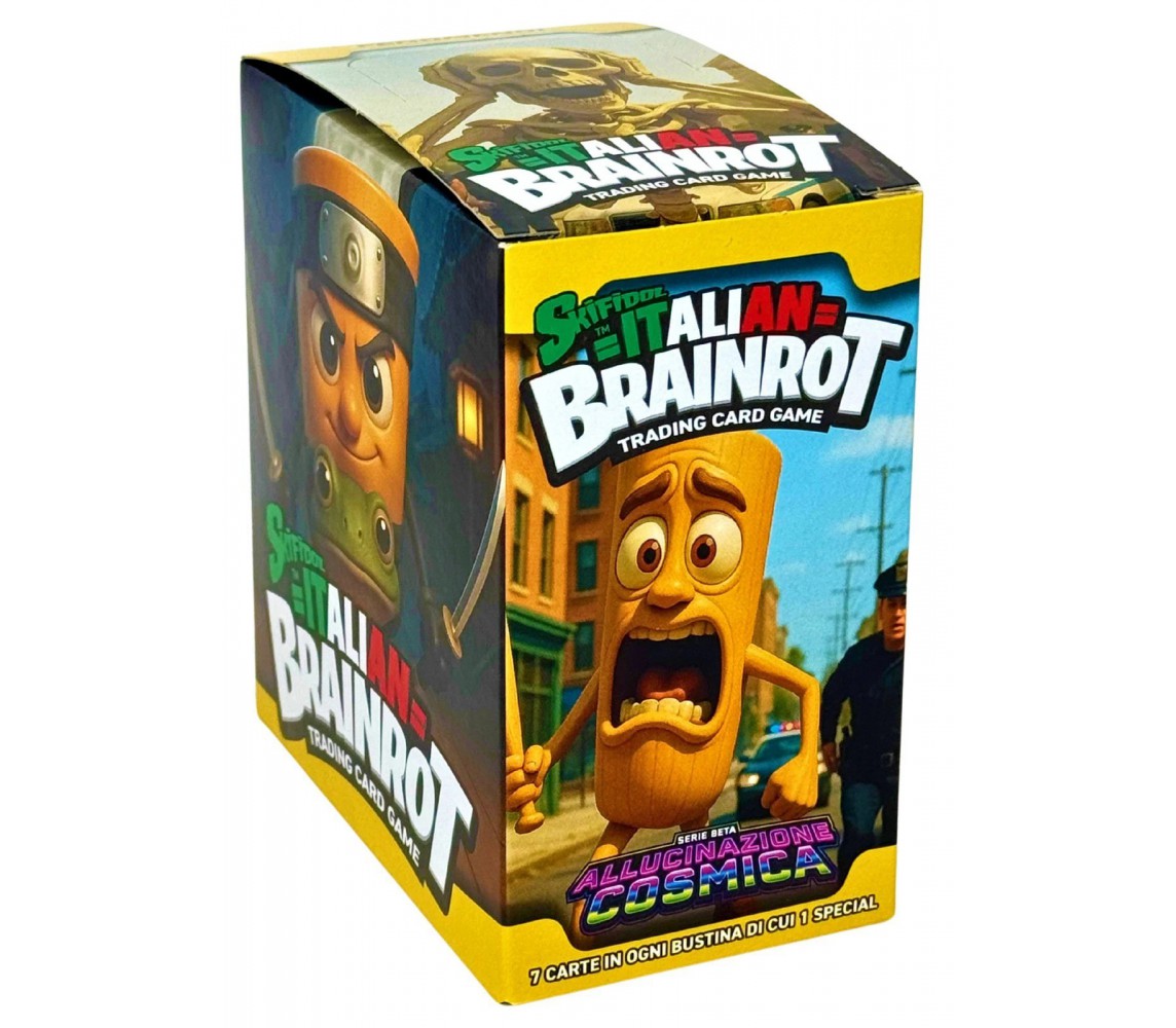 BRAINROT SKIFIDOL ITALIANO BOX 24 Buste 7 CARTE Allucinazione Cosmica Serie Beta