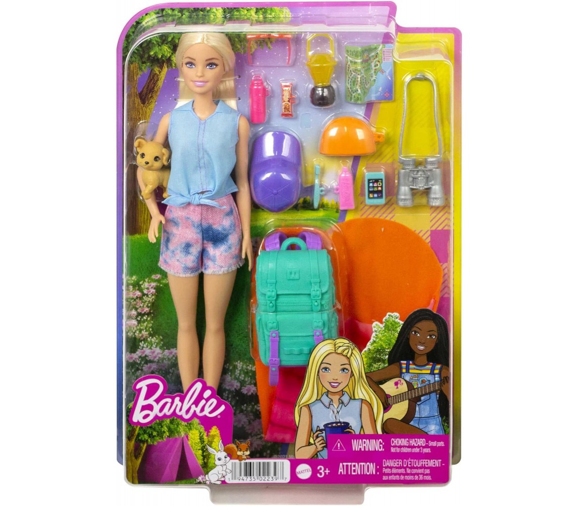 copy of BARBIE Playset TEAM STACIE CAMPING Tenda Canoa Mattel GJB58