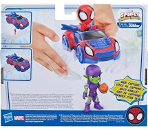 SPIDEY Spiderman Playset VEHICLE WEB CRAWLER aracno bolide with 1 figure Hasbro F7454