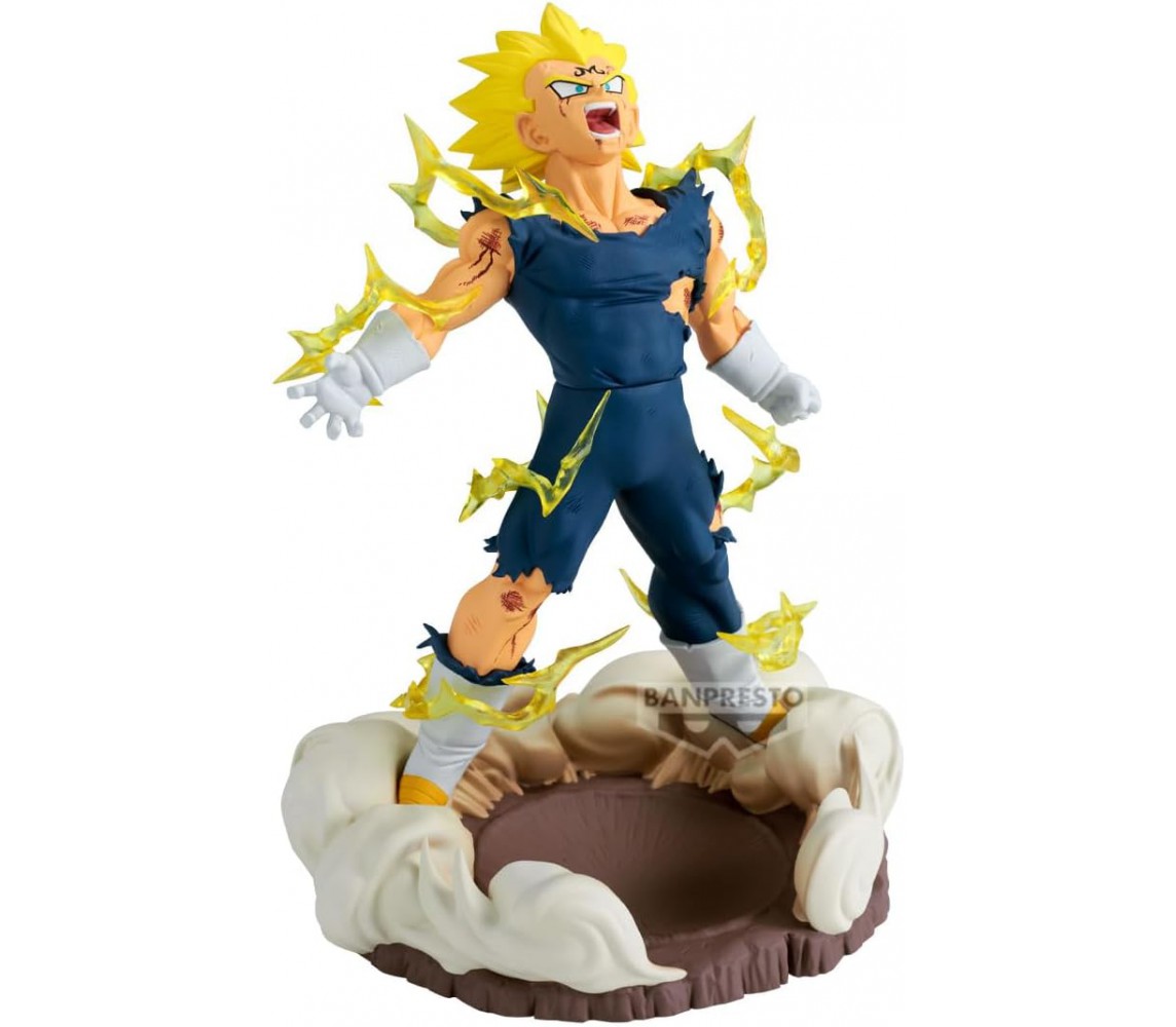 BROKEN PACKAGE DRAGON BALL Figure MAJIN VEGETA Serie HISTORY BOX 14cm Original Banpresto