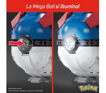 BROKEN PACKAGE POKEMON JUMBO BALL Mega Construx  Buildable with 299 Pieces and Lights HMW04
