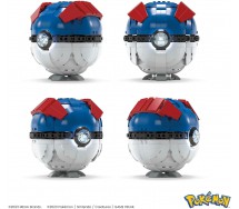 BROKEN PACKAGE POKEMON JUMBO BALL Mega Construx  Buildable with 299 Pieces and Lights HMW04
