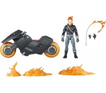 BROKEN PACKAGE GHOST RIDER Action Figure DANNY KETCH with MOTORBIKE Marvel Legends 15cm ORIGINAL Hasbro F9118