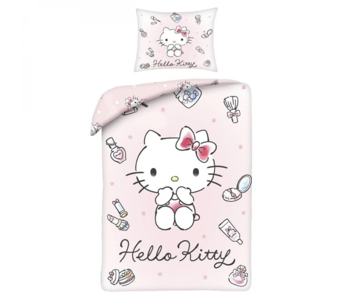 HELLO KITTY Bed Set Polyester DUVET COVER 140x200 HKB-80172BL